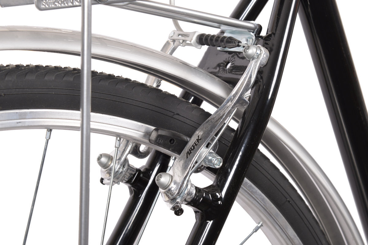 Rower miejski MBM 828 Central 6B 28 cali meski czarny hamulce v-brake