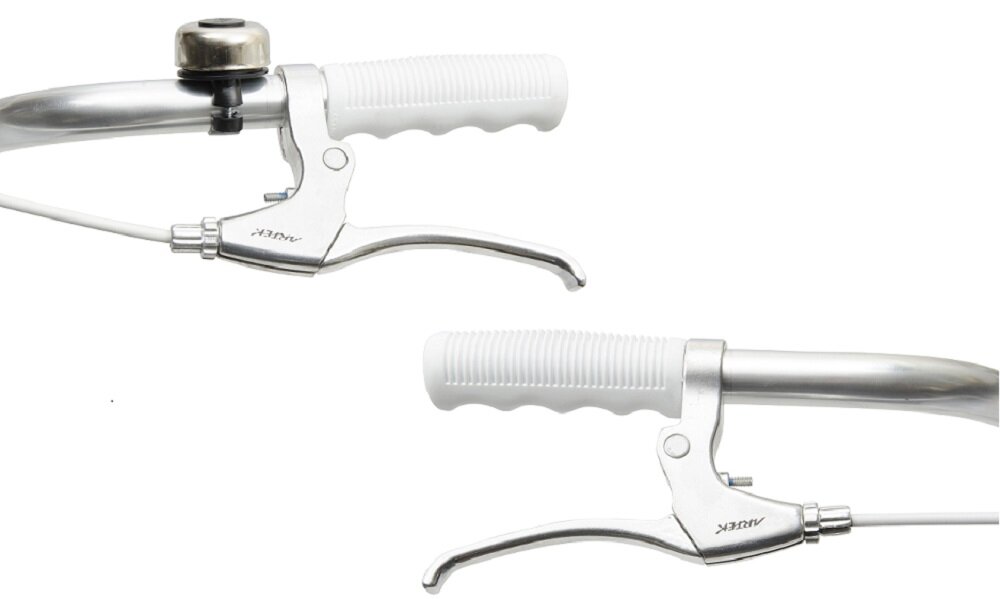 Rower miejski z koszykiem MBM 910 Mima 1B 26 cali damski Biały hamulce przedn tylny V-Brake ARTEK