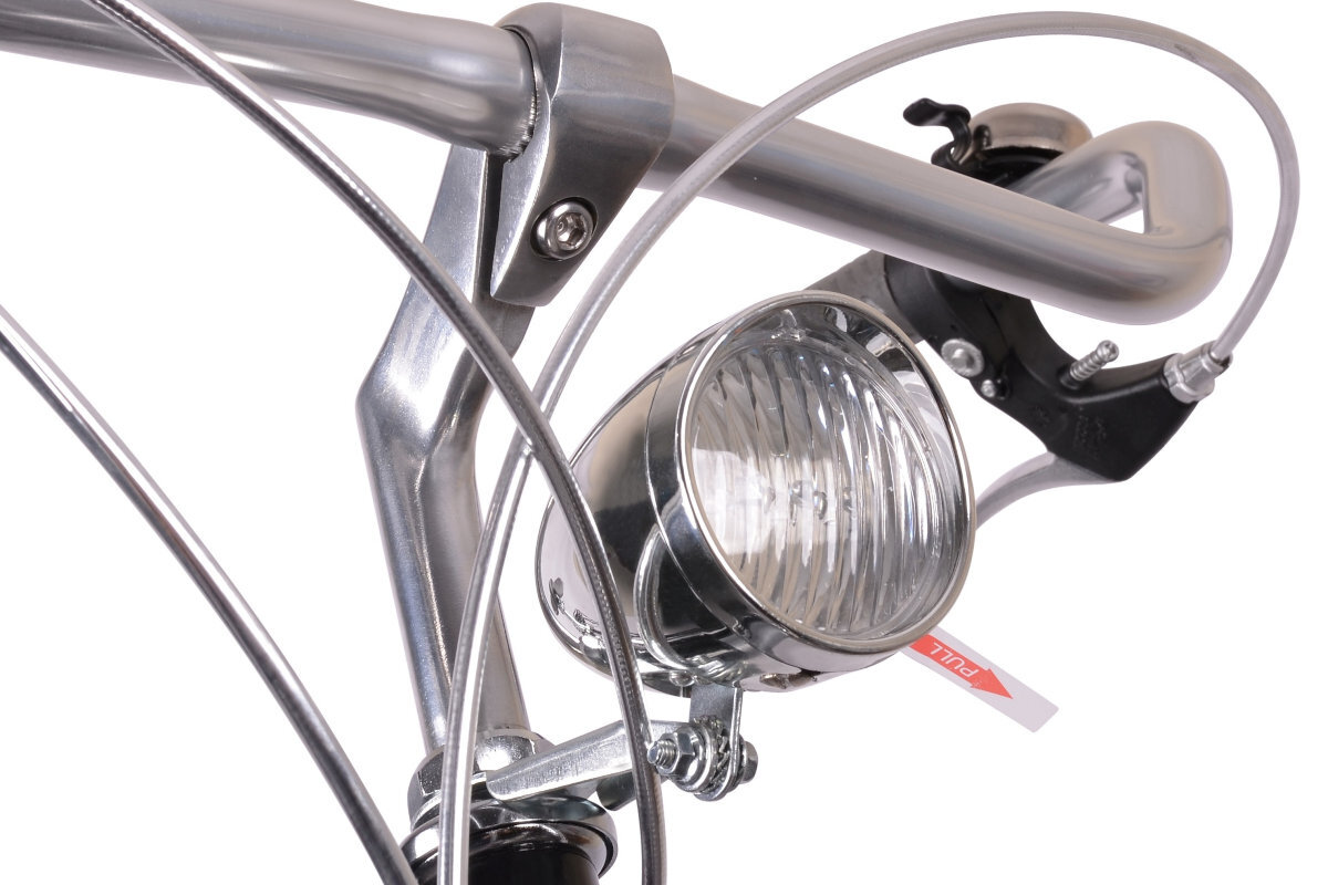 Rower miejski MBM Silvery 6B 28 cali damski czarny oswietlenie led