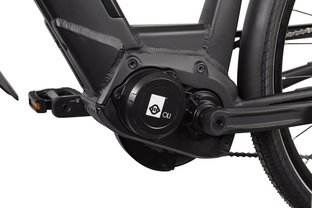 Rower elektryczny MBM E809 Sinope D19 28 cali damski Czarny bateria Li-Ion napięcie długa żywotnośc 500 ładowań ładowanie 4-5 godzin w ramie roweru