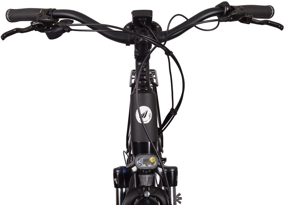 Rower elektryczny MBM E809 Sinope D19 28 cali damski Czarny przerzutki tylne manetka SHIMANO Nexus niezawodnością