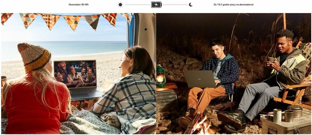 Laptop LG Gram 2021 17Z90P - Wytrzymała bateria