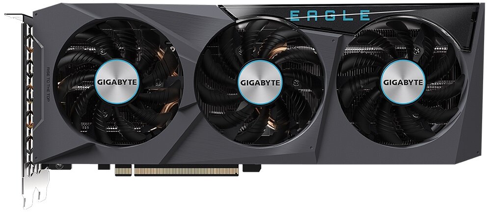Karta graficzna Gigabyte Radeon RX 6700 XT Eagle - nowoczesny układ chłodzenia dwa wentylatory cicha praca systemu