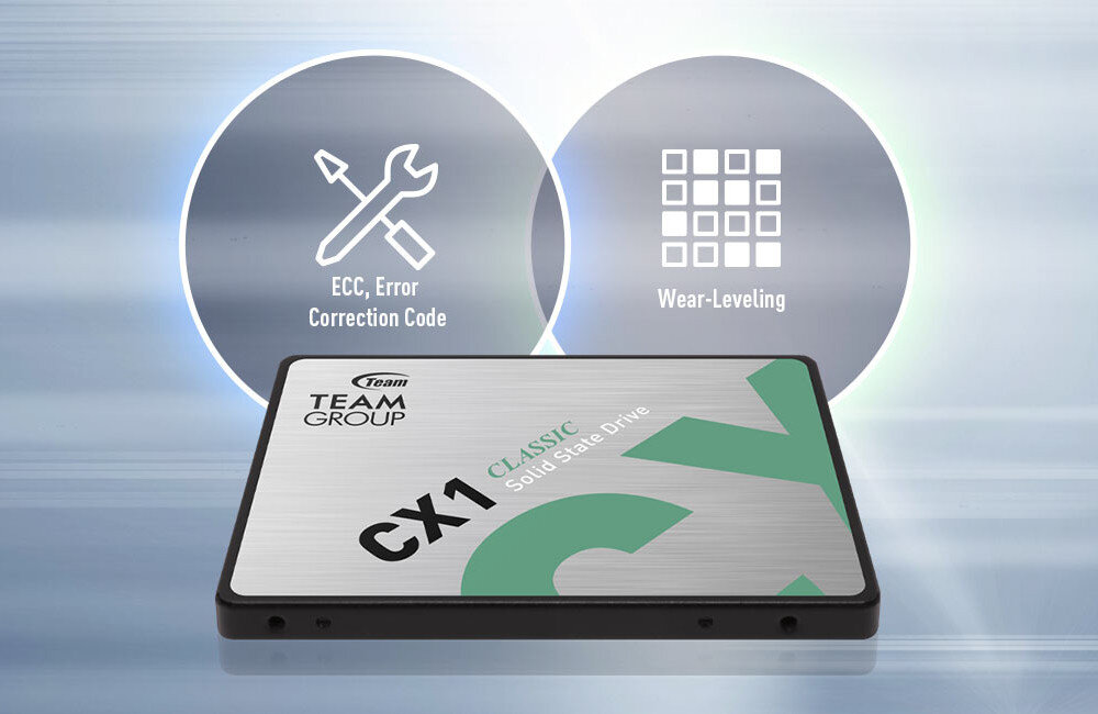 Dysk TEAM GROUP CX1 240GB SSD wydajne rozpraszanie ciepla