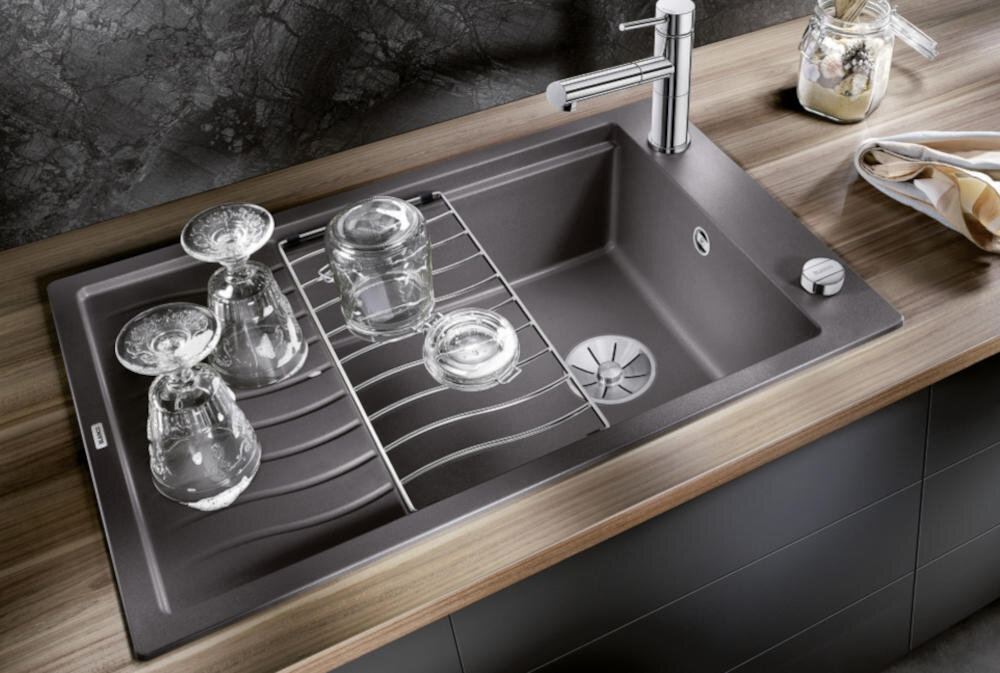 BLANCO zlewozmywak wbudowany montaż blat kuchenny otwór silgranit granit łatwe czyszczenie kamień