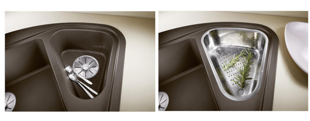 BLANCO zlewozmywak przestrzeń funkcjonalność tacka