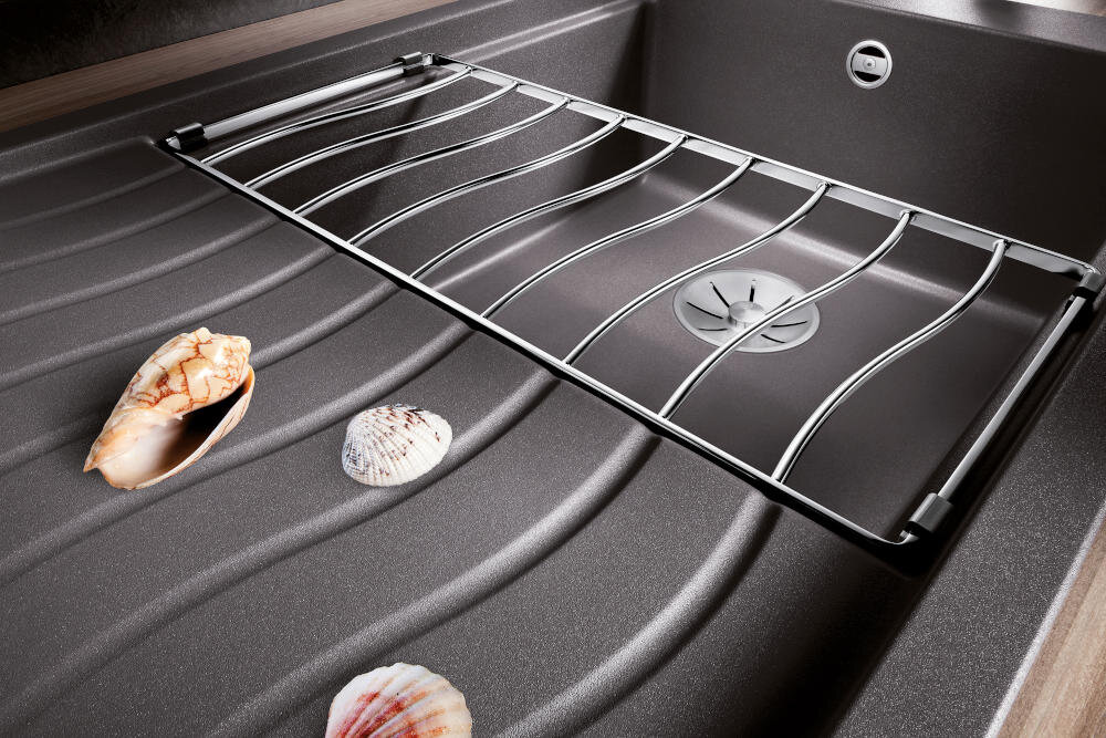 BLANCO zlewozmywak wbudowany montaż blat kuchenny otwór silgranit granit łatwe czyszczenie kamień