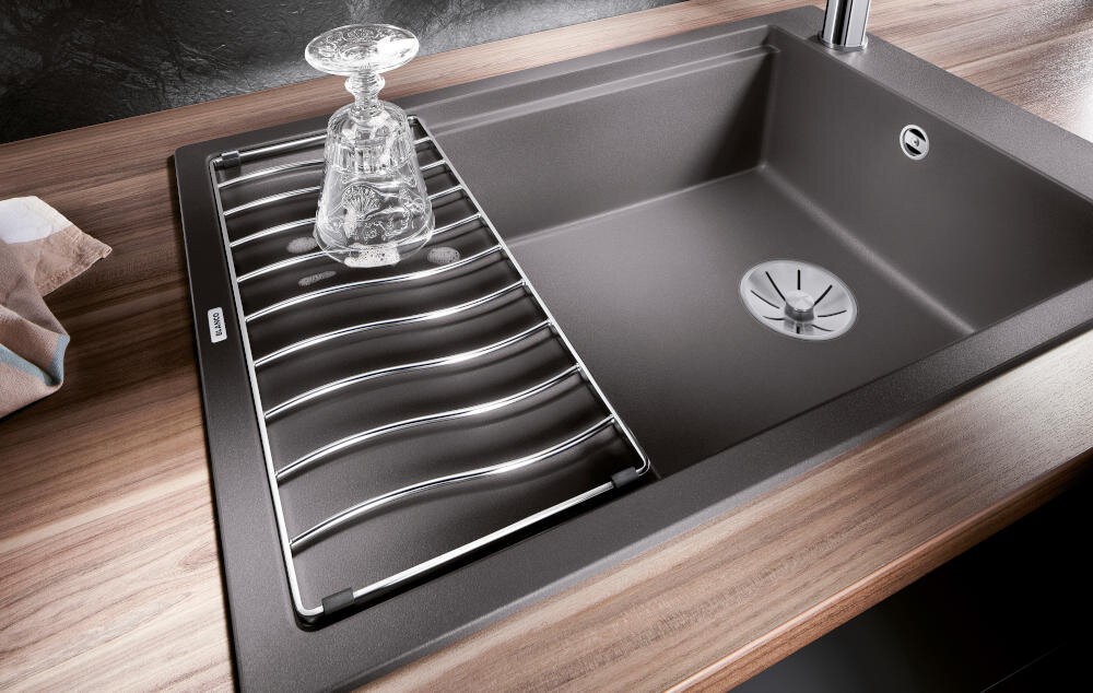 BLANCO zlewozmywak wbudowany montaż blat kuchenny otwór silgranit granit łatwe czyszczenie kamień