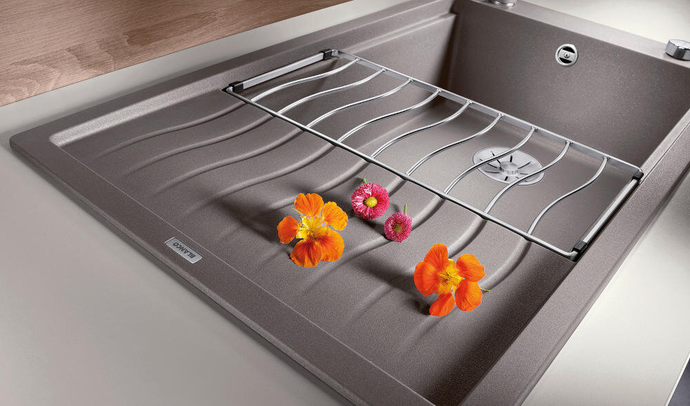 BLANCO zlewozmywak wbudowany montaż blat kuchenny otwór silgranit granit łatwe czyszczenie kamień