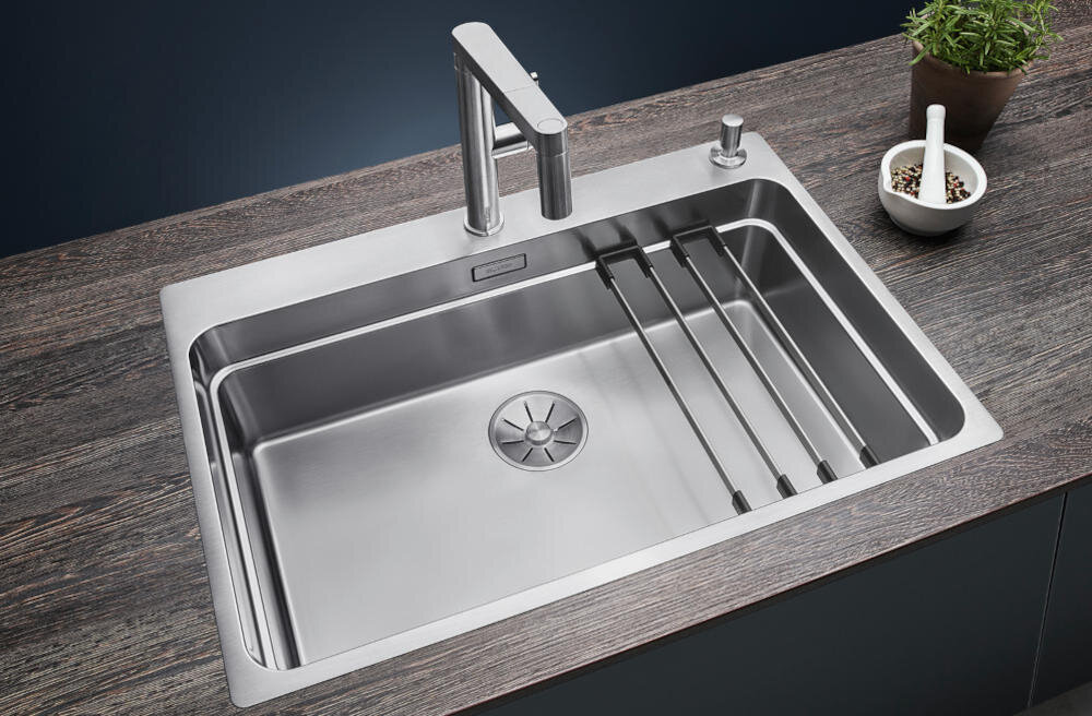 BLANCO zlewozmywak wbudowany montaż blat kuchenny otwór silgranit granit łatwe czyszczenie kamień