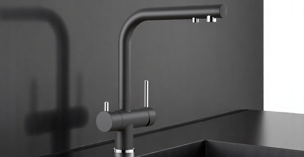 BATERIA KUCHENNA BLANCO Fontas II 526157 Czarny Obrotowa wylewka o 190° większy komfort pracy  swoboda ruchu