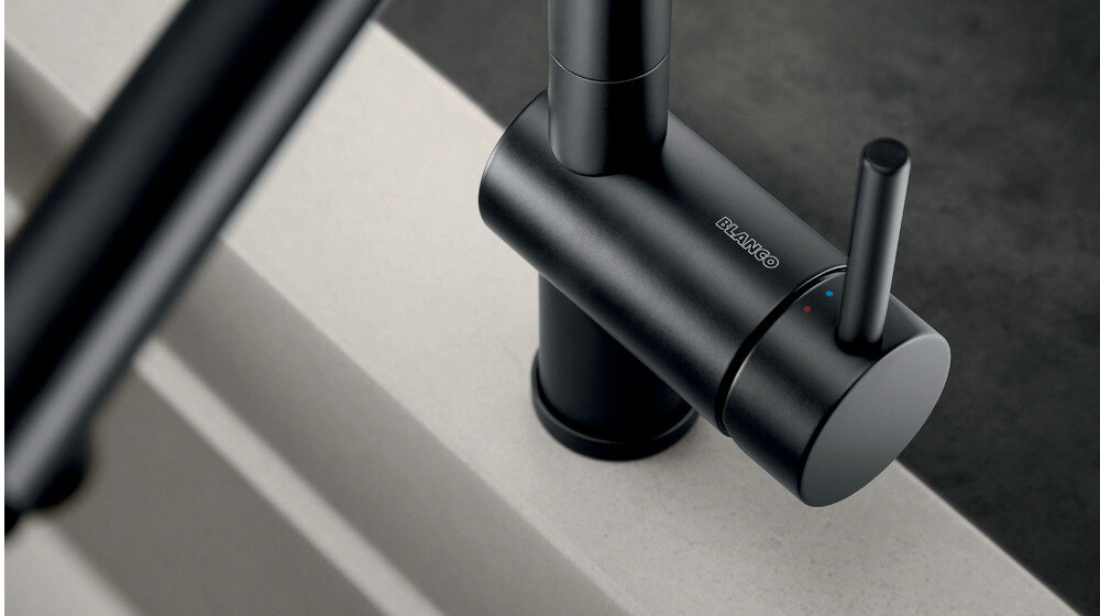 BATERIA KUCHENNA BLANCO Linus 526149 trwały estetyczny Silgranit odporny na temperatury łatwe czyszczenie