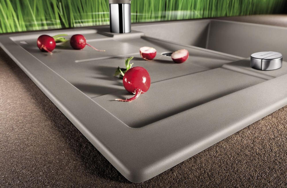 BLANCO funkcjonalność komora miejsce komfort użytkowanie odporność uderzenia wysokie temperatury zarysowania wkład pokrywka ociekacz