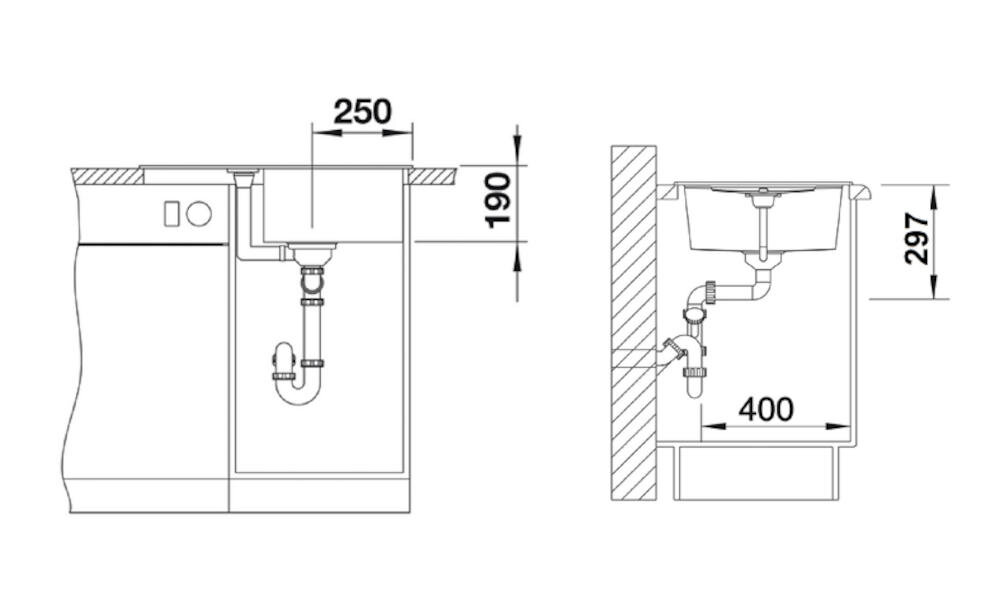 BLANCO zlewozmywak wykonanie silgranit puradur wymiary