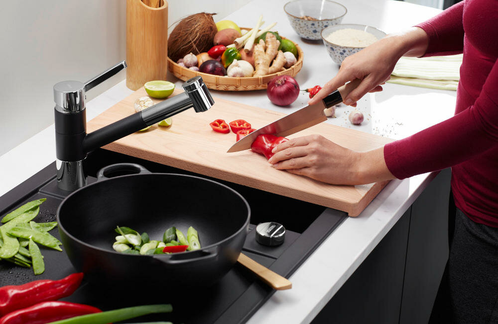 BLANCO Metra 45 S 525914 elegancki design proste linie kolorystyka ozdoba tradycyjna nowoczesna kuchnia