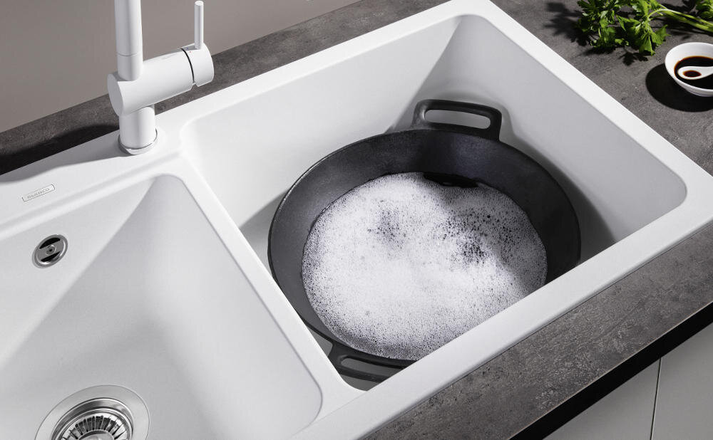 BLANCO funkcjonalność komora miejsce komfort użytkowanie odporność uderzenia wysokie temperatury zarysowania ociekacz