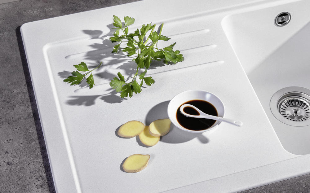 BLANCO zlewozmywak ociekacz odsączanie naczynia owoce warzywa przestrzeń robocza kuchnia