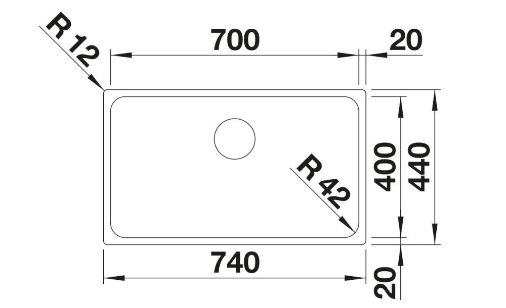 BLANCO zlewozmywak wymiary głębokość
