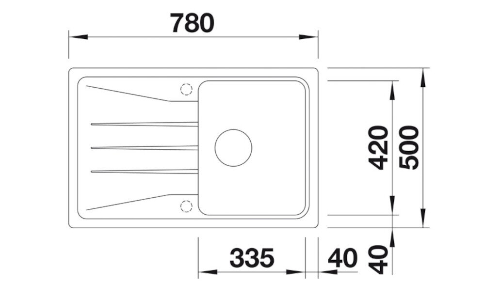 BLANCO zlewozmywak wymiary głębokość