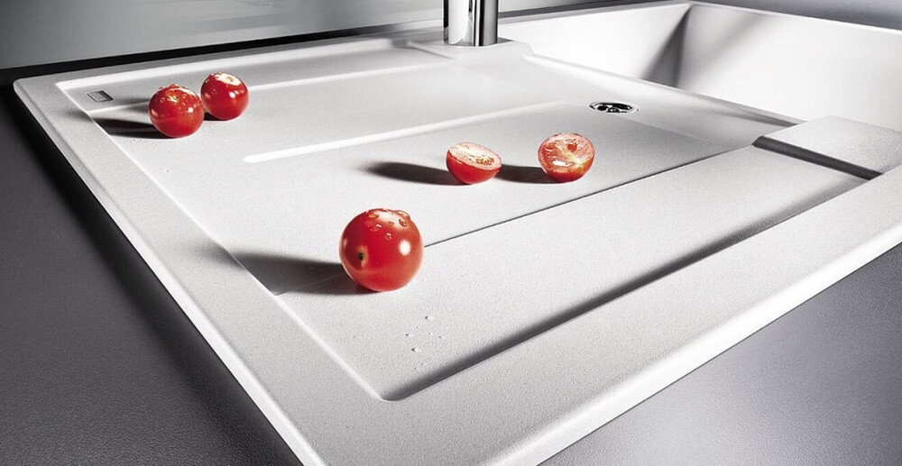 BLANCO zlewozmywak wbudowany montaż blat kuchenny otwór silgranit granit łatwe czyszczenie kamień