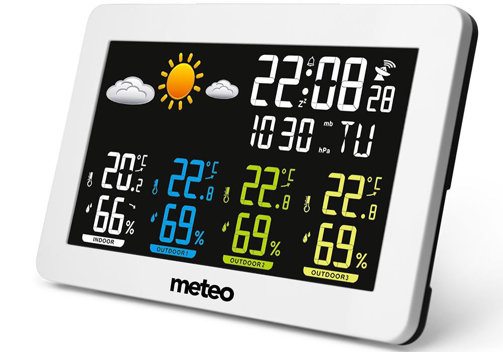 Stacja pogody METEO SP92 temperatura wilgotność ciśnienie data godzina alarm