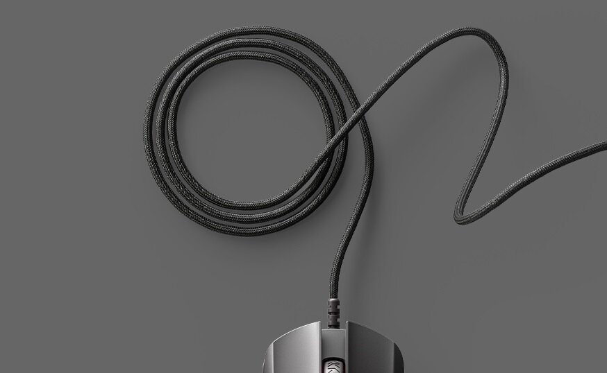 Mysz STEELSERIES Rival 5 - miękki kabel z siatki