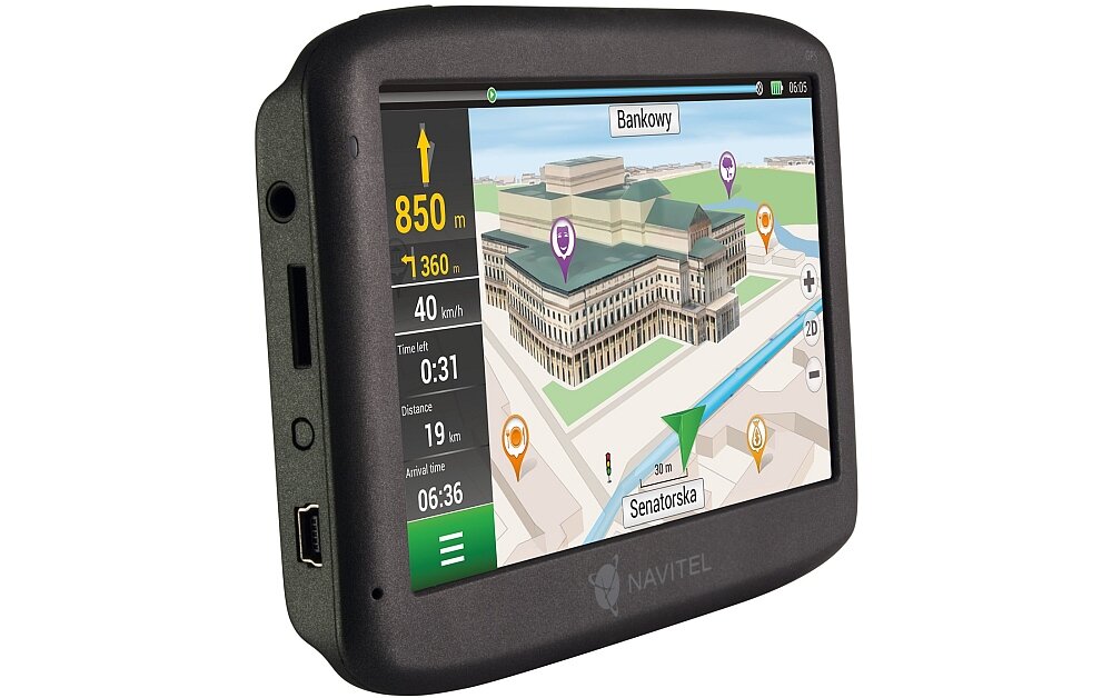 Nawigacja NAVITEL MS400 ekran mapy fotoradary aktualizacja