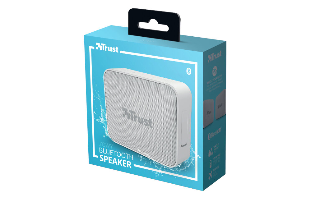 GŁOŚNIK MOBILNY TRUST ZOWY BIAŁY zestaw