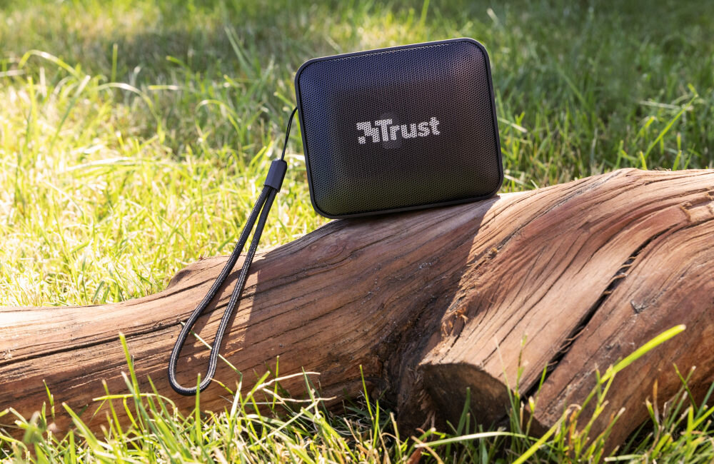 GŁOŚNIK MOBILNY TRUST ZOWY CZARNY niewielki brzmienie Bluetooth 