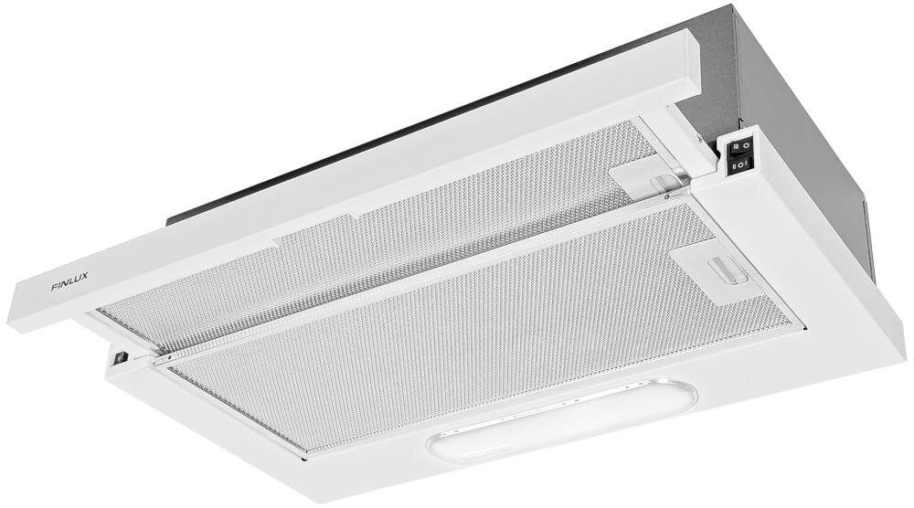 FINLUX FE 62TSAW okap wysoka wydajność cicha praca pochłanianie opary gotowanie komfortowa cisza