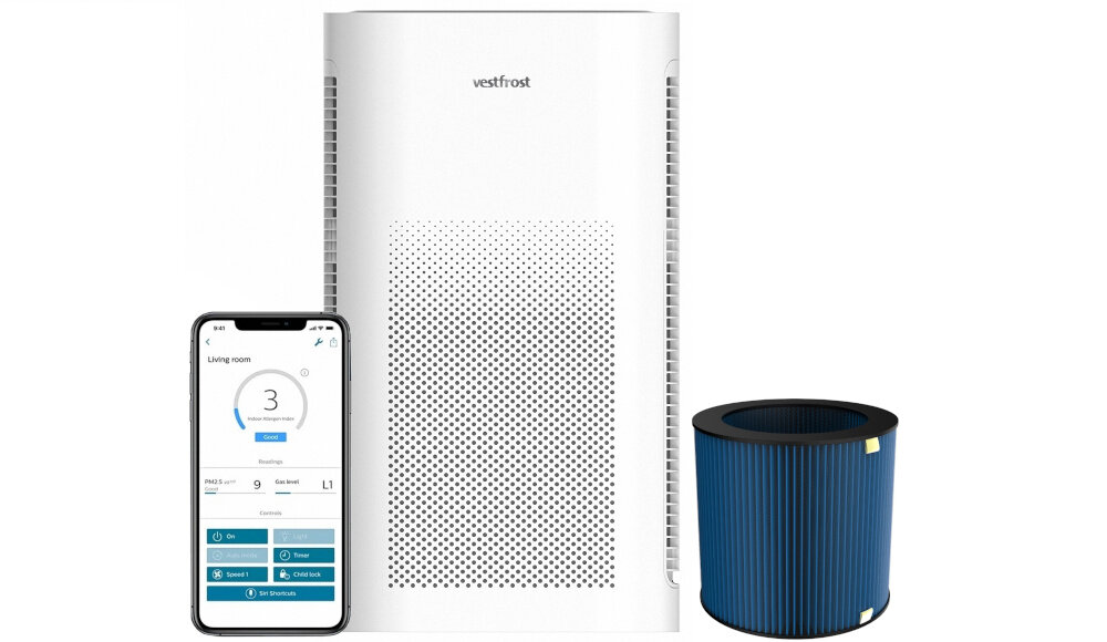 Oczyszczacz powietrza VESTFROST VP-A1S70WH opis głowny oczyszzacz zalety