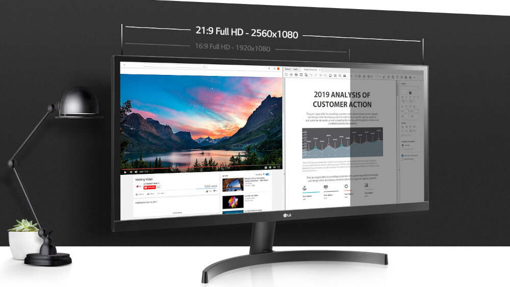 Monitor LG 29WL50S-B  - rozdzielczość