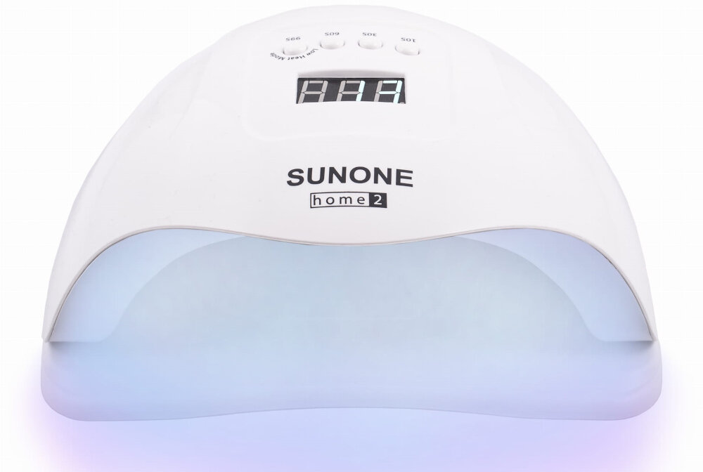 Lampa UV/LED do paznokci SUNONE Home2 lakiery hybrydowe żele UV LED monofazowe technologii dual LED światło zakres fal technologii dual LED moc