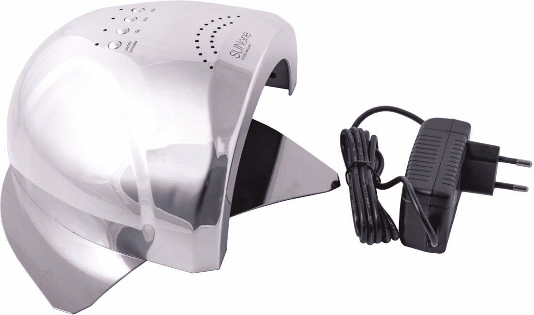 Lampa UV/LED do paznokci SUNONE Sun1 Srebrny zestaw akcesoria komplet wyposażenie