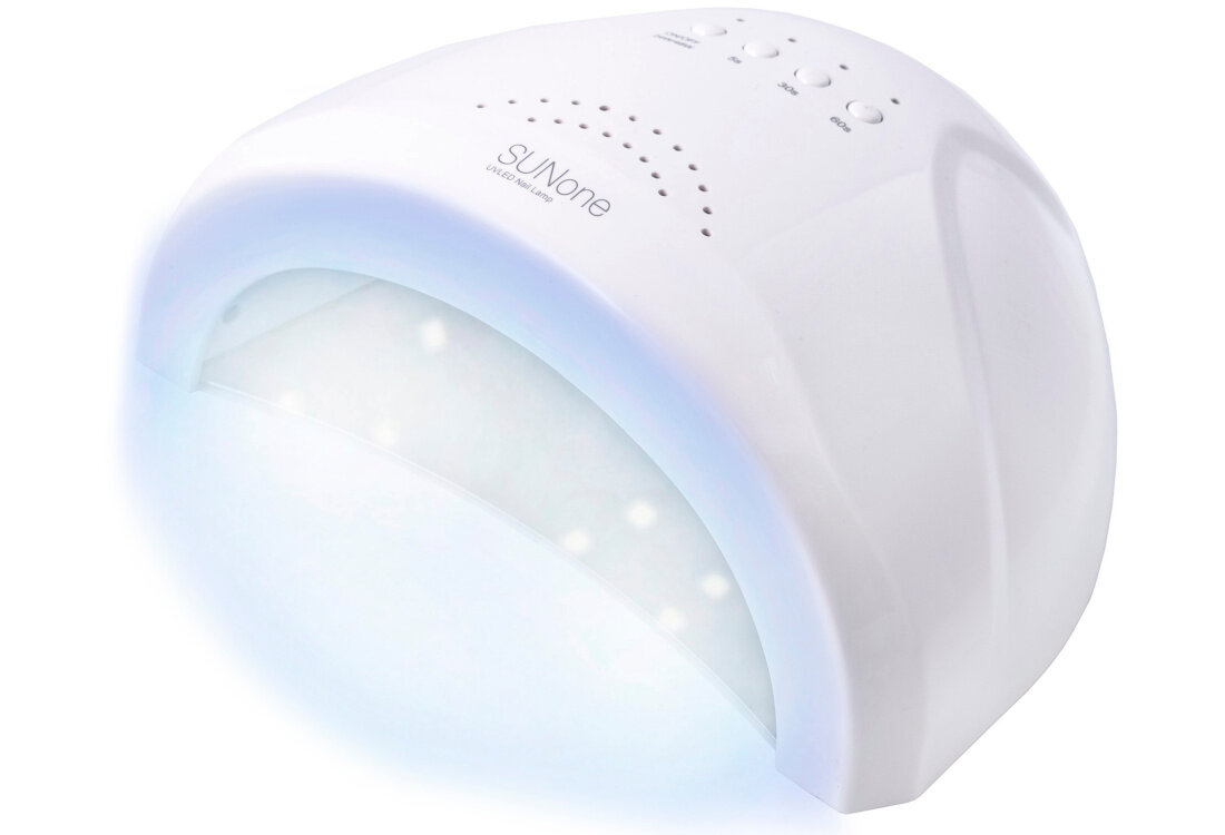 Lampa UV/LED do paznokci SUNONE Sun1 Biały 30 diod LED moc rozmiszczenie diod perfekcyjnie utwardzony