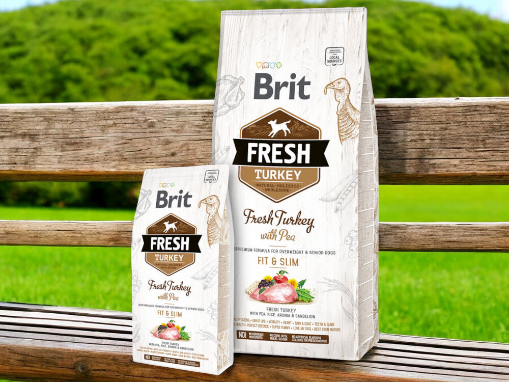 Karma dla psa BRIT Fresh Turkey Indyk z groszkiem 2,5 kg