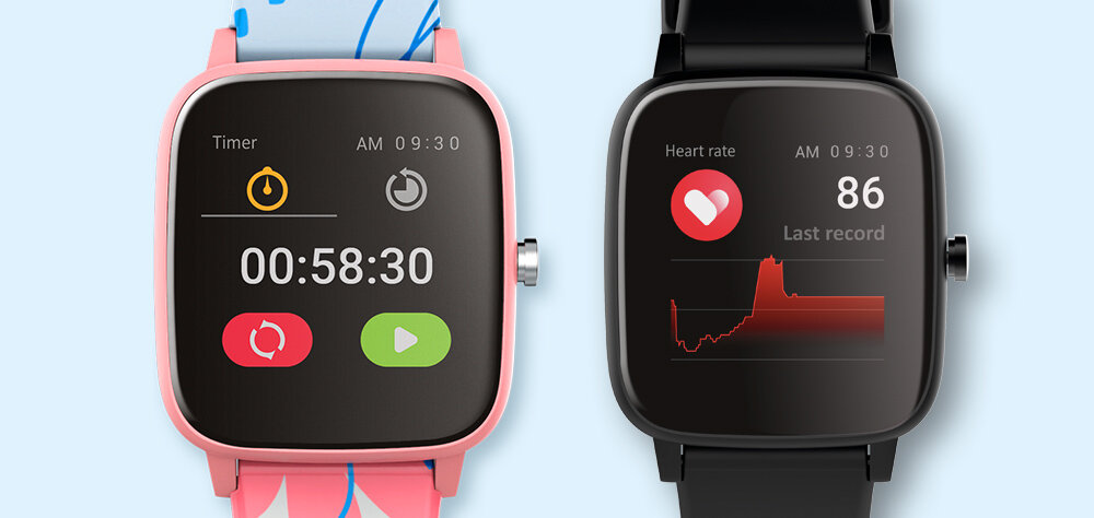 Smartwatch FOREVER iGO Pro JW-200 ekran bateria sport zdrowie monitoring puls pasek
