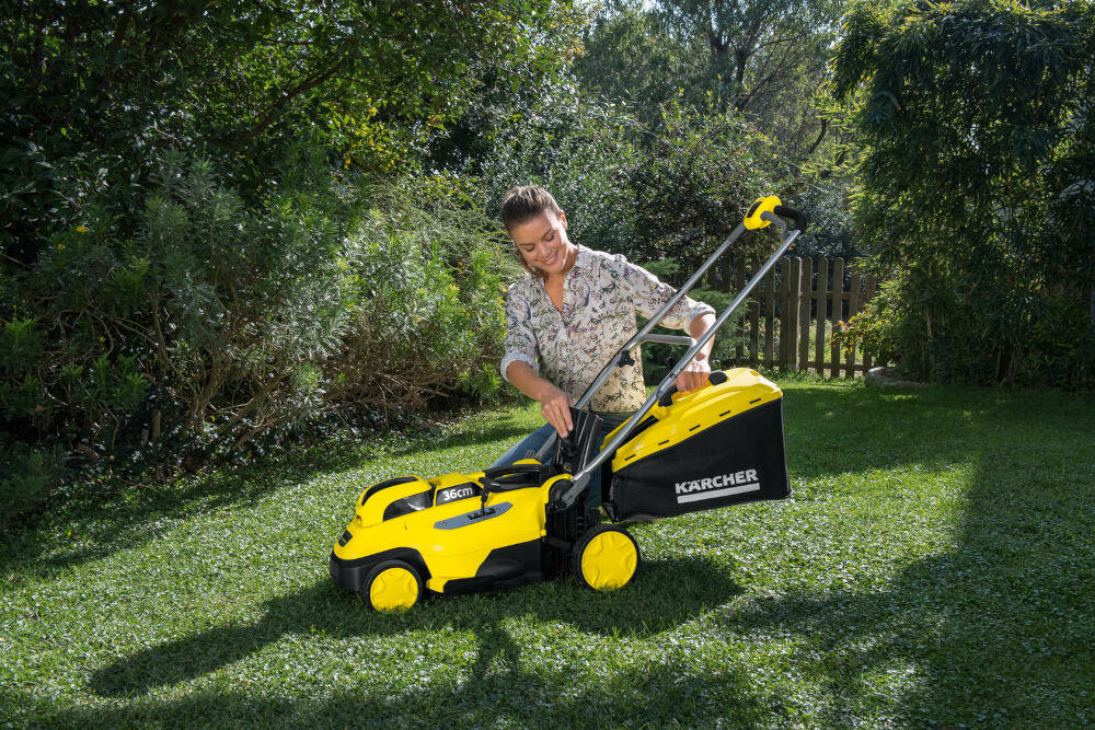 KARCHER skoszona trawa trawnik kosz koszenie wskaźnik opróżnianie