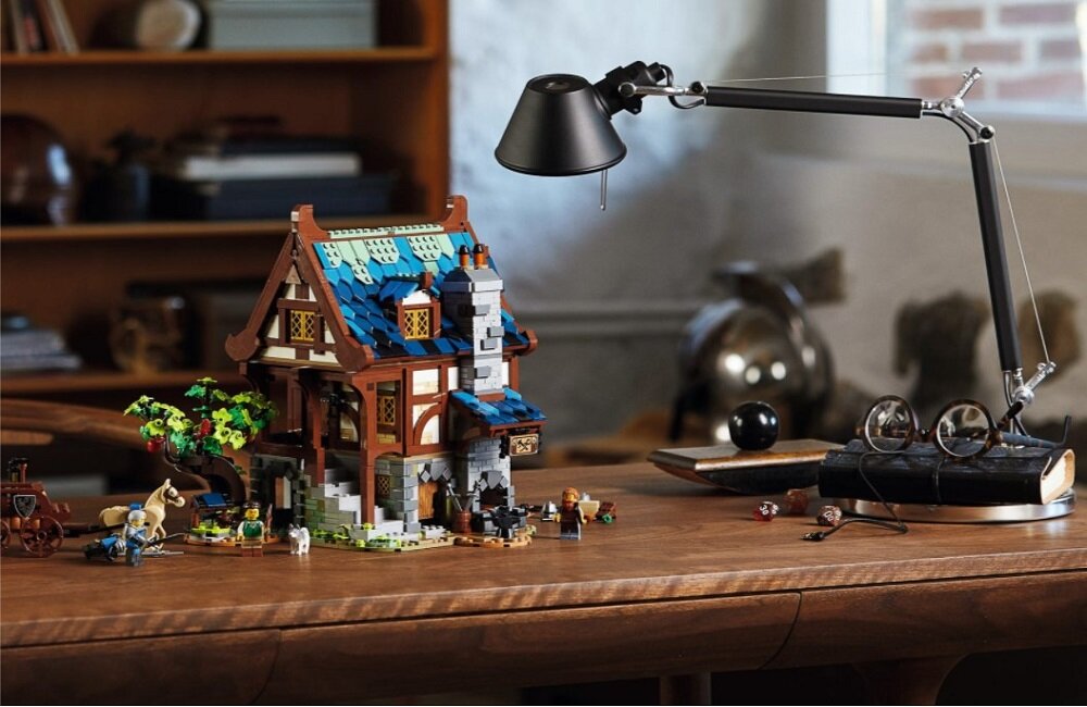 LEGO Ideas Średniowieczna kuźnia 21325 zestaw dla wymagających dla miłośnika historii