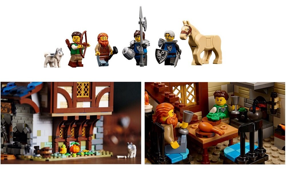 LEGO Ideas Średniowieczna kuźnia 21325 Wiele szczegółów minifigurki