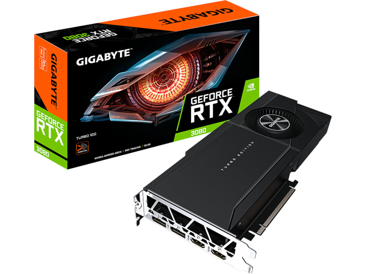 Karta graficzna GIGABYTE RTX 3080 Turbo 10GB zawartosc opakowania