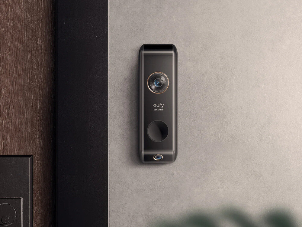 Wideodomofon EUFY Doorbell 2K E82101W4 Wi-Fi dzwonek krystalicznie czyst wyswietlacz wbudowany czujnik Sony 2K zaawansowany wspolczynnik proporcji 4:3 technologia 2K i WDR