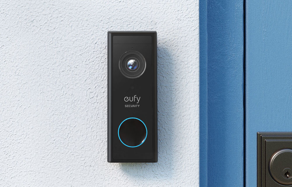 Wideodomofon EUFY T82101W1 Wi-Fi dzwonek wbudowany czujnik Sony 2K zaawansowany wspolczynnik proporcji 4:3 technologia 2K i WDR