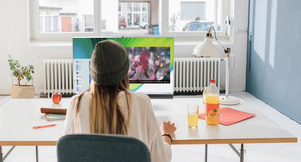 Komputer ACER Aspire C24-1650 - 23.8 Cali wyświetlacz rozdzielczość Full HD matryca LED Kamera internetowa