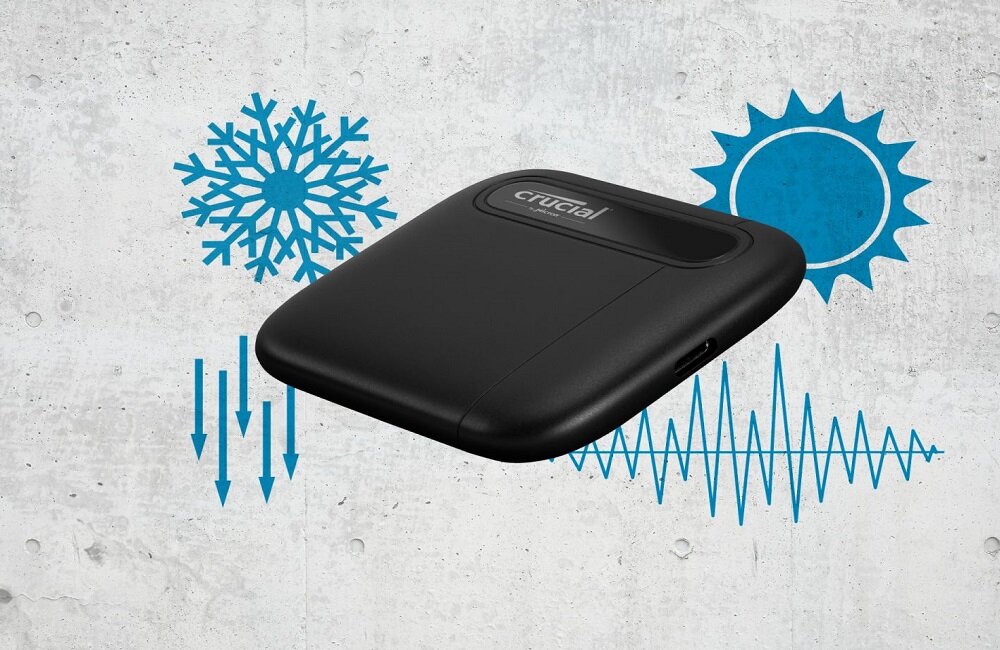 Dysk CRUCIAL X6 Portable Niezawodność na co dzień