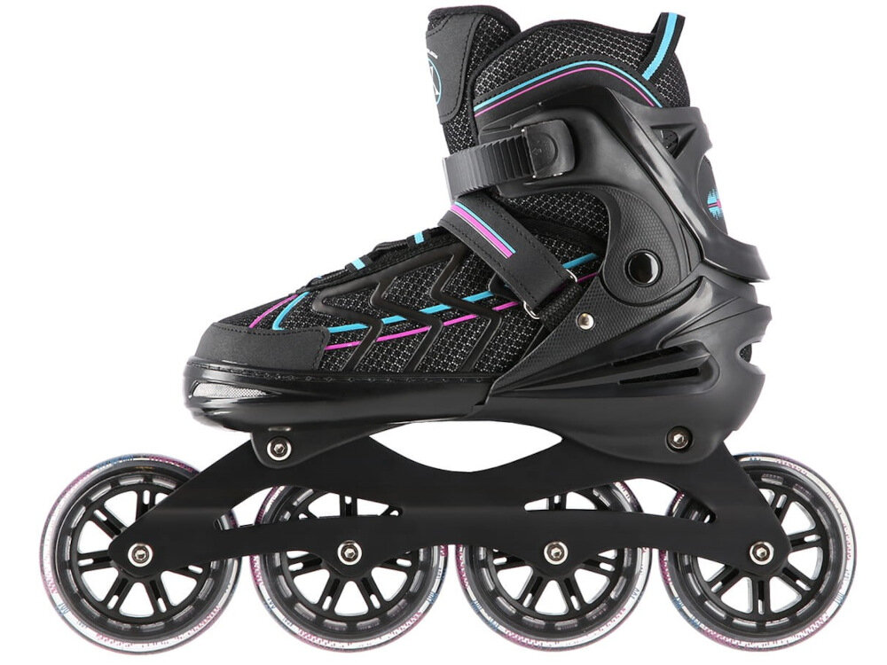 Łyżworolki NILS EXTREME NA1128 NA11010 (rozmiar 39-42) ponadczasowe wzornictwo stylowe z miękkiego materiału EVA VELVET siatki MESH