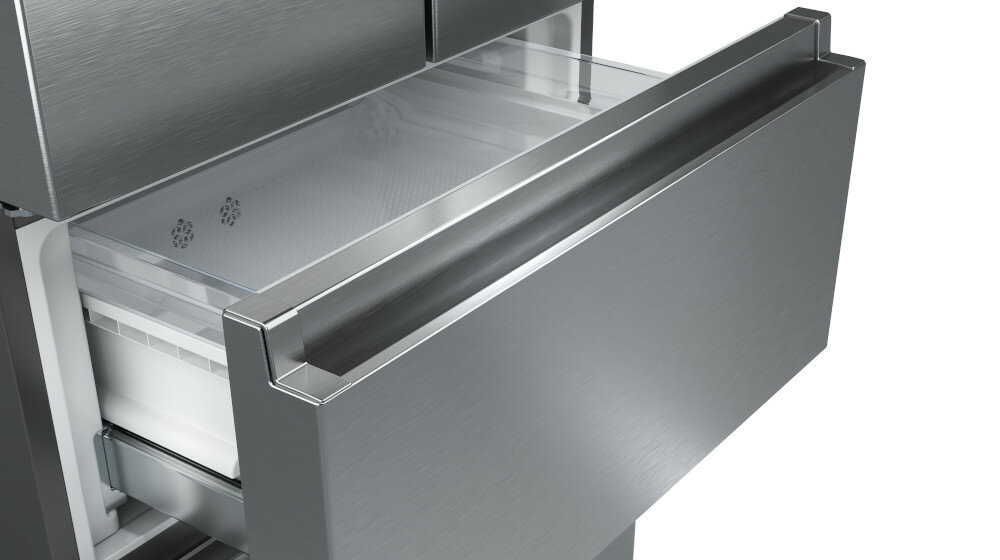 Lodówka HISENSE RF632N4WIE Nofrost Inox uchwyt
