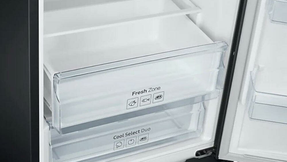 SAMSUNG-RB37J501MB1-EF chłodziarka zamrażarka lodówka cool select duo szuflada