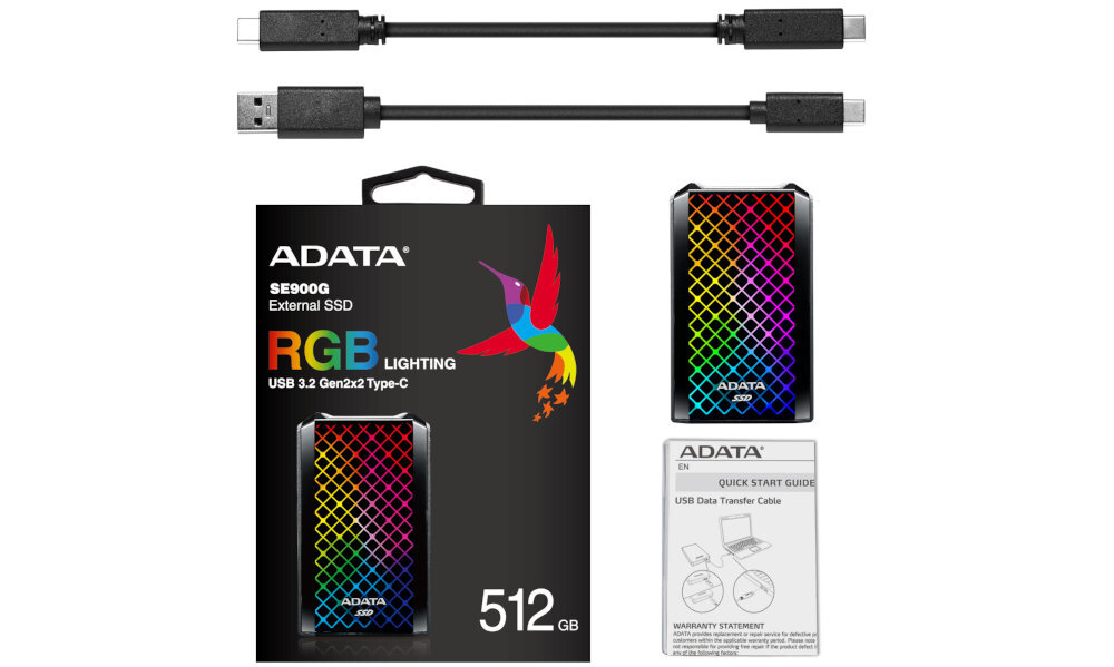 ADATA SE900G wyposazenie