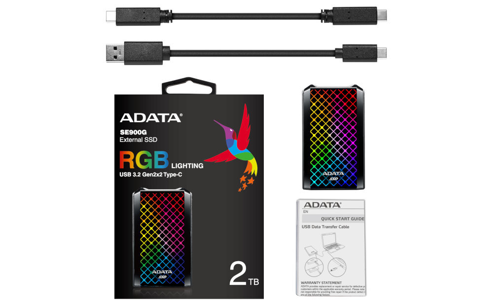 ADATA SE900G wyposazenie